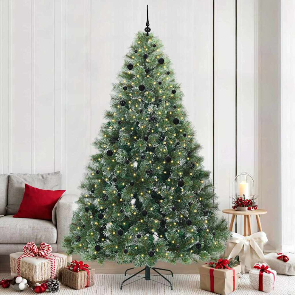 Vidaxl Artificial Christmas Tree With 300 Leds Green 240 Cm Pe And Pvc