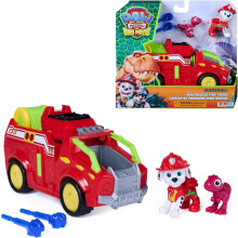 Paw Patrol The Dino Movie Marshall Dino Rescue Firetruck Toy Vehicle