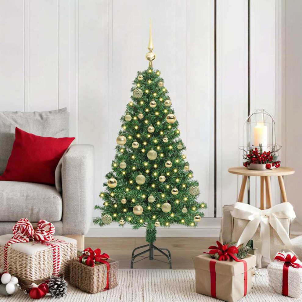 Vidaxl Artificial Christmas Tree With 150 Leds With Stand Green 120 Cm