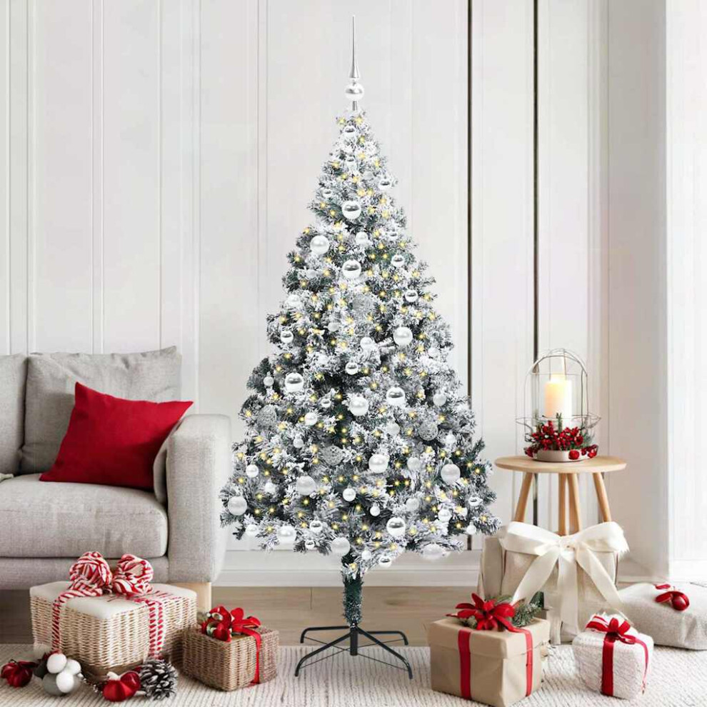 B&Q -  Artificial Christmas Tree White 180 Cm - Image 3