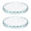 Round Transparent Glass Display Base for Storage Use 2Pcs Multipurpose Ornament Base 1