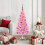 VidaXL vidaXL Christmas Tree Pink 120 cm PVC 1