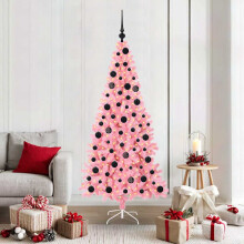 vidaXL Christmas Tree Pink 180 cm PVC