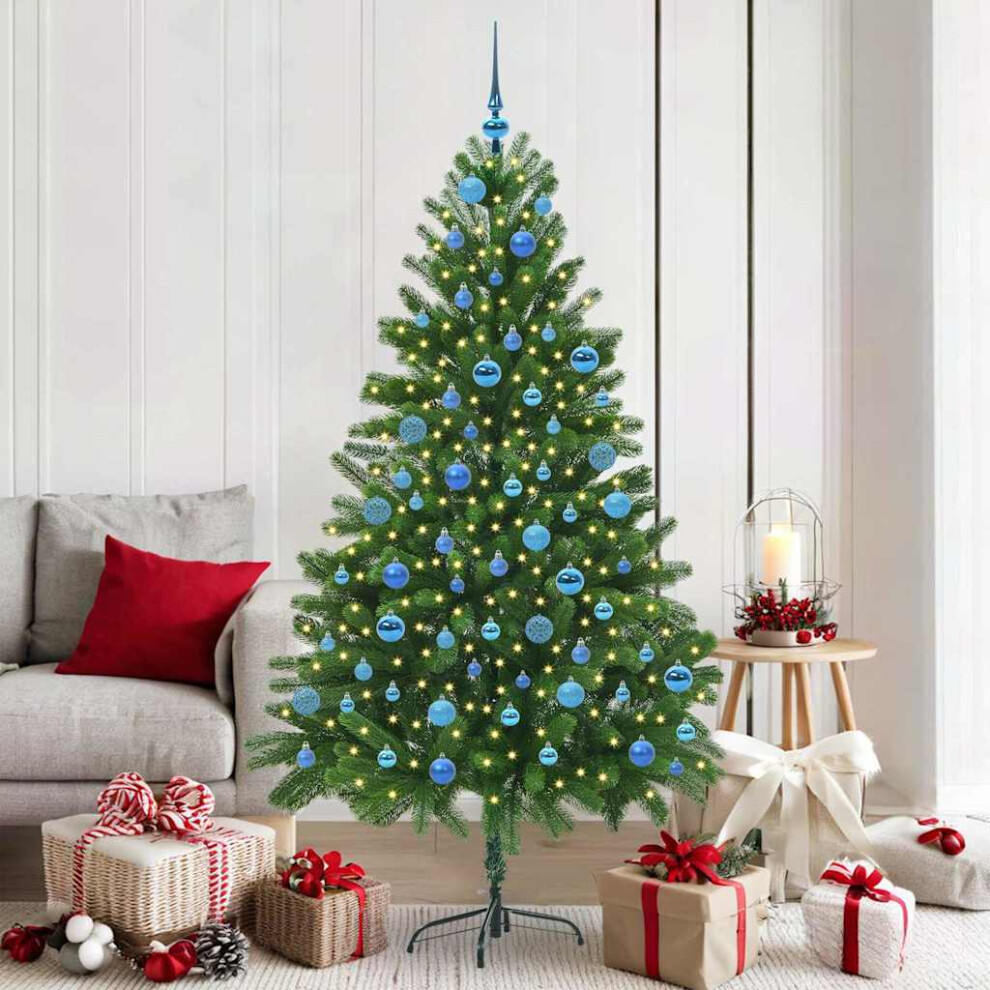 B&Q - Christmas Tree With 300 Leds With Stand Green 180 Cm Pe - Image 2