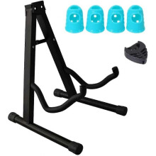 Guitar Stand - A-frame Universal Folding Holder for All Types Of Guitars Sturdy And Adjustable Design with Protective Rubber Coating Acoustic Classi