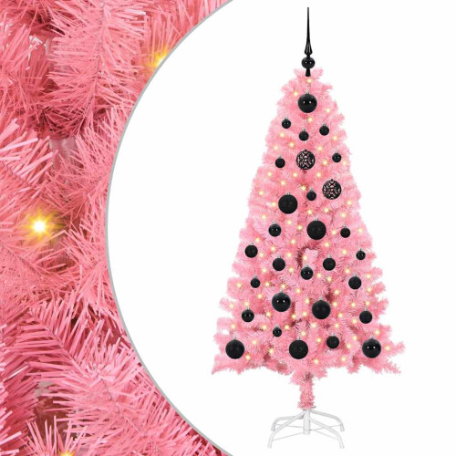 VidaXL vidaXL Christmas Tree Pink 150 cm PVC 1