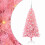 VidaXL vidaXL Christmas Tree Pink 120 cm PVC 2