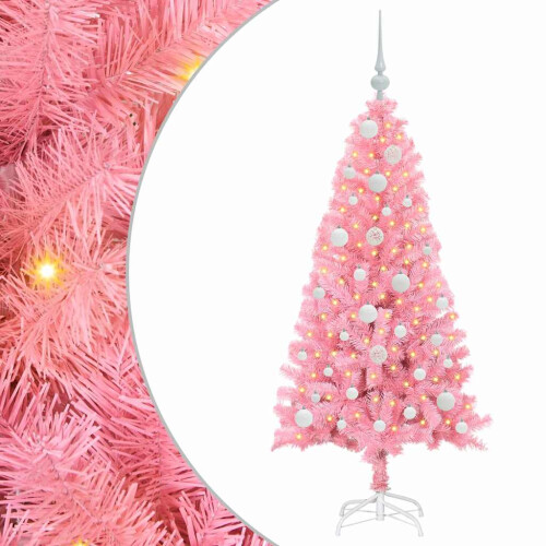 VidaXL vidaXL Christmas Tree Pink 120 cm PVC 1