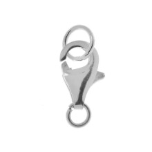 Phenovo 925 Sterling Silver Lobster Clasp 2 Rings Connector Jewelry Finding4