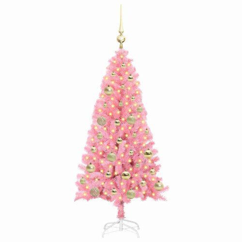 VidaXL vidaXL Christmas Tree Pink 120 cm PVC 2
