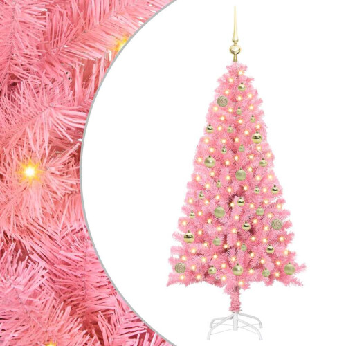 VidaXL vidaXL Christmas Tree Pink 150 cm PVC 1