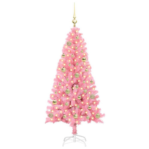 VidaXL vidaXL Christmas Tree Pink 150 cm PVC 2