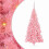 VidaXL vidaXL Christmas Tree Pink 180 cm PVC 2