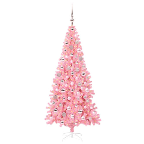 VidaXL vidaXL Christmas Tree Pink 180 cm PVC 2