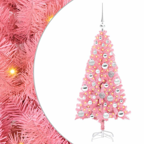 VidaXL vidaXL Christmas Tree Pink 120 cm PVC 1