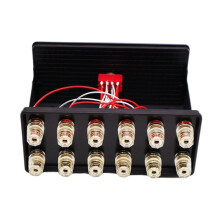 Amplificatore con Commutatore per Altoparlanti, un Ingresso e Due Uscite (Due Ingressi e Una Uscita) per Amplificatori Audio Stereo