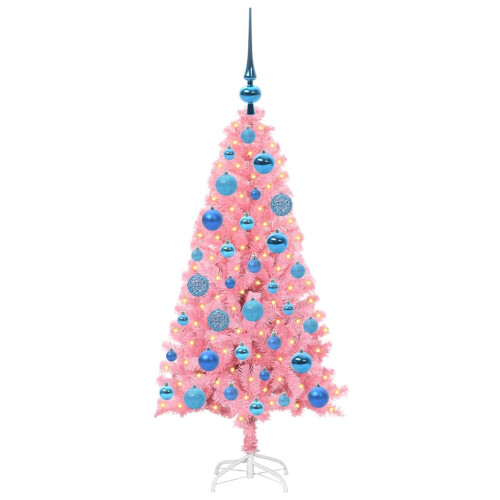 VidaXL vidaXL Christmas Tree Pink 120 cm PVC 2