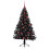 VidaXL vidaXL Artificial Pre-lit Christmas Tree Black 150 cm PVC 3