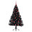 VidaXL vidaXL Artificial Pre-lit Christmas Tree Black 150 cm PVC 4