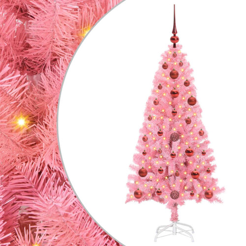 VidaXL vidaXL Christmas Tree Pink 120 cm PVC 1