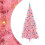 VidaXL vidaXL Christmas Tree Pink 180 cm PVC 2