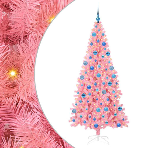 VidaXL vidaXL Christmas Tree Pink 180 cm PVC 1