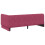 VidaXL vidaXL Eckbettgestell Weinrot 100 x 200 cm Samt 9
