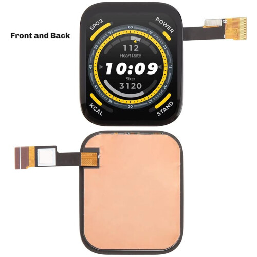 1.91" LCD Screen for  Bip 5 with Digitizer Full Assembly Watch Display Repair Replacement Part Touch Panel Glass 2