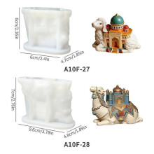 (1pcs, A) Lamb Camel Candle Mold DIY Desktop Decoration Resin Epoxy Ornament Mold F8W7