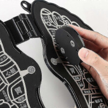(black) Electric Ems Foot Massager Leg Reshaping Pad Feet Muscle Stimulator Mat Stock - NNIU