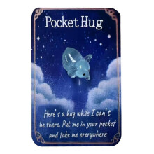 (1pcs, Elephant) Animal Pocket Hug Gifts, Animals Token with Mini Pocket Hug Cards Greeting Y8P8