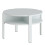 Round Coffee Table with Open Shelf in Grey 2