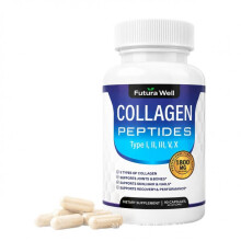 Collagen Capsules  Hydrolyzed Collagen Peptides, for Hair Skin and Nails, Beauty Supplement, Easy Swallow, Bottle