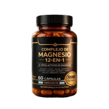 Magnesium Capsules 12-in-1 High Absorption Complex Support Muscle Relaxation and Sleep Quality Dietary Supplement