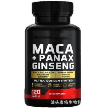 Maca Panax Ginseng Capsules Energy Endurance Supplement for Men Women Stamina Vitality Immune Support