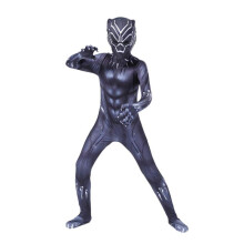 (2, 130 yards) Marvel Black Panther Costume Bodysuit Adult Kids Halloween Cosplay Jumpsuit Set