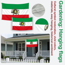 (60*90CM) Old Historic Iran Lion Flag,Flag of Iran Iranian Flag House Decor