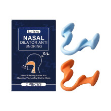 (1box) 1 Set LANISKA 2Pcs Nasal Dilator Anti Snoring Device Silicone Nose Vents Sleep Aid for Breathe Easy