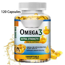 Deep Sea Fish Oil Omega-3 Supplement Capsules High Purity EPA DHA