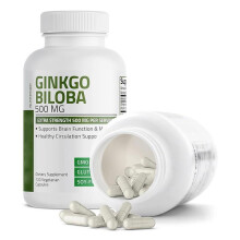 Ginkgo Biloba Capsules Memory Support Cognitive Health Natural Herbal Supplement