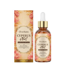 (D) OceAura Cyperus Rotundus Oil for Hair Removal Soft Smooth Skin Care Deep Hydration Anti Hair Growth Inhibition After Shave Oil