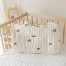 Embroidered Storage Bag Large Capacity Travel Bag Multi-functional N1Q8