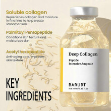 (B) Deep Collagen Peptide Ampoule Syringe Serum Anti Aging Concentrate for Skin Care Intensives Ampoule with Peptide Formula Syringe Design