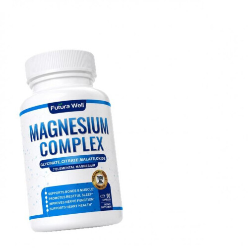 Magnesium Complex Capsules with Glycinate Malate Citrate, High Absorption