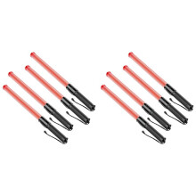 Lot de 8 Baguettes de Signalisation à LED de 21 Pouces avec 2 Modes de Clignotement et Signalisation de Sécurité