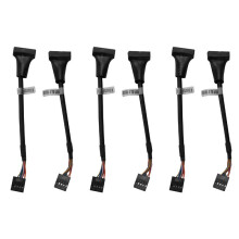 6 Stück USB 3.0 Header zu USB 2.0, USB 3.0 zu USB 2.0 Hauptplatine Adapter Kabel, 19 Poliger USB3.0 Stecker zu 9 Poliger USB2.0 Buchse