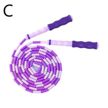 (Purple/1pc) Tug Jump Bamboo Skipping Rope Segmented Ropes Kids Hot Fitness Toddler