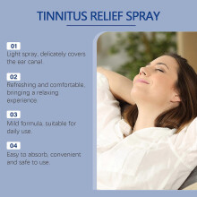 (1pcs) Ear Ringing Relief Spray Relieve Tinnitus Discomfort Earache Itchy Alleviate Deafness Prevent Hearing Loss Earwax Removal Liquid