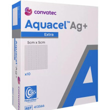 Aquacel AG+ Extra Silver Wound Dressing 5cm x 5cm - 10 Count