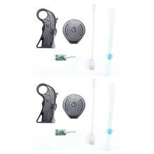 2X 2,4-GHz-Fernbedienung, Wasserdicht, Kabelloses Aufladen für Elektrisches Surfbrett- und Skateboard-Controller-Zubehör